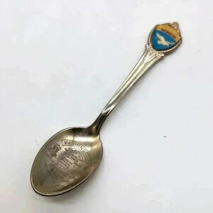 Vintage Washington State Souvenir Engraved Spoon Kitschy cool Seagull